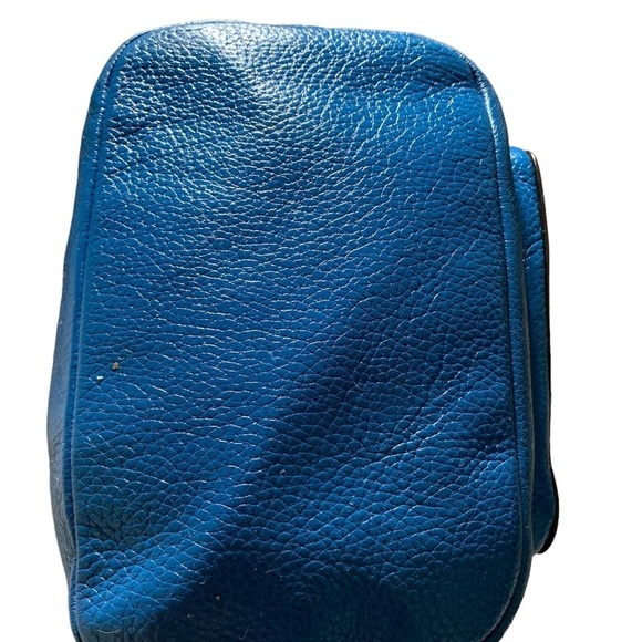 Coach Turquoise Jes Drawstring Horse & Carriage Bucket Bag 8 1/4Lx10Hx5W - Picture 6 of 11